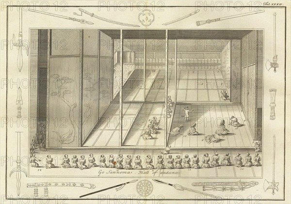 The hall of audience of the Dutch Ambassadors. (From The History of Japan by Engelbert Kaempfer), 17 Artist: Anonymous