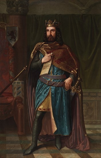 Bermudo II of León, 1851. Artist: Fresno, Jerónimo (active 1850s)