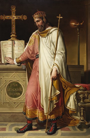 Chintila, Visigothic King, 1855. Artist: Montañés Pérez, Bernardino (1825-1893)