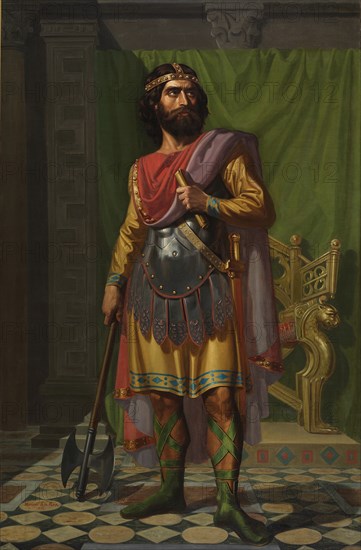 Sisebut, Visigothic King, 1854. Artist: Roca y Delgado, Mariano de la (1825-1872)