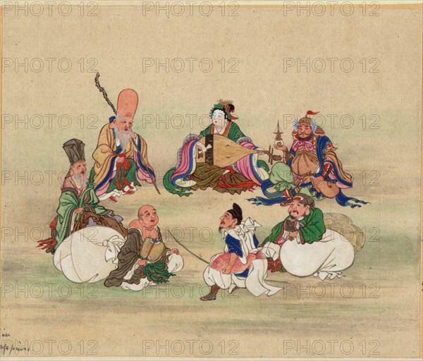 Seven Lucky Gods, ca 1878. Artist: Anonymous