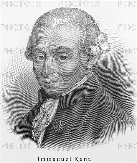 Portrait of Immanuel Kant (1724-1804). Artist: Anonymous