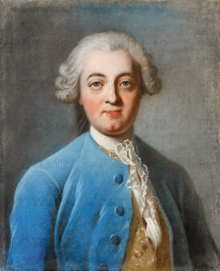Portrait of Claude Adrien Helvétius (1715-1771). Artist: Van Loo, Amédée (1719-1795)