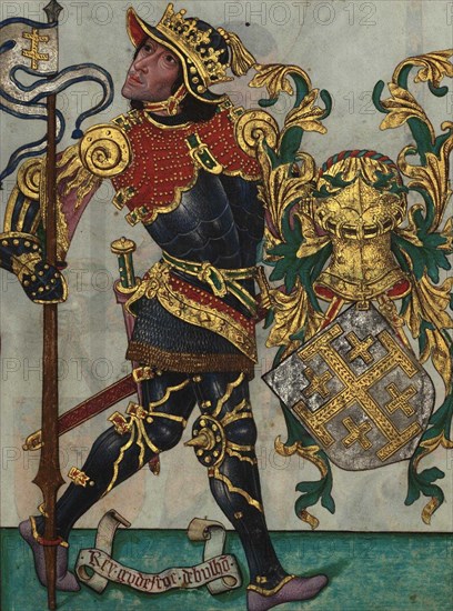 Godfrey of Bouillon (From Livro do Ameiro-Mor), 1509. Artist: Anonymous