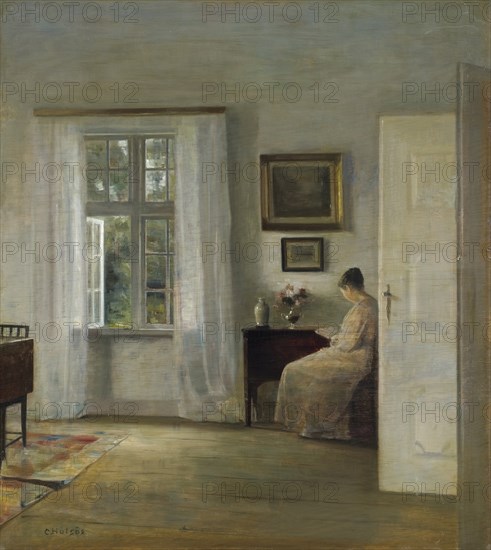 The Reader. Artist: Holsøe, Carl (1863-1935)