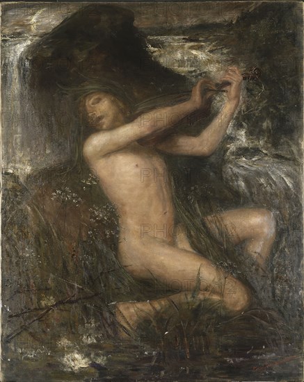 Neck (Näcken), 1882. Artist: Josephson, Ernst (1851-1906)