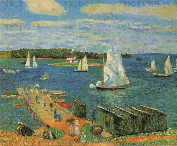 Mahone Bay, 1910. Artist: Glackens, William James (1870-1938)