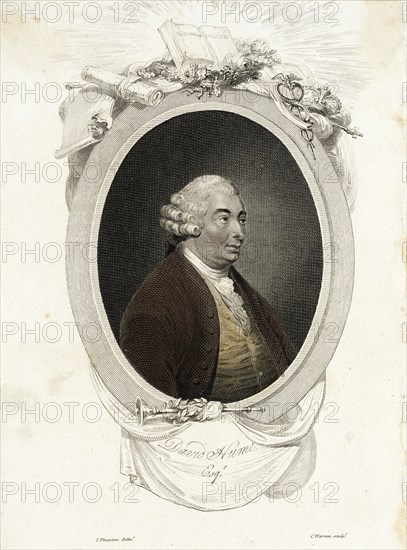 Portrait of David Hume (1711-1776), 1804. Artist: Warren, Charles Turner (1762-1823)