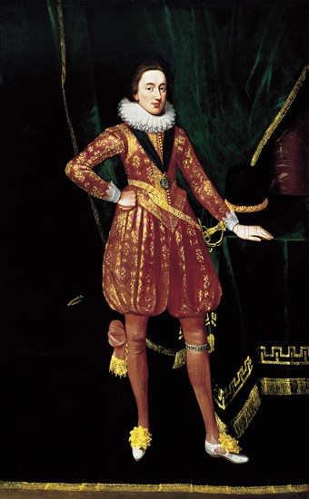 Charles I as prince of Wales, c. 1617. Artist: Somer, Paul van (c. 1576-1621)