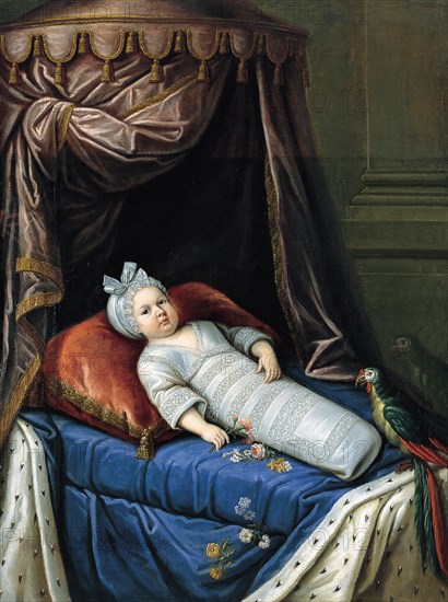 Portrait of Louis XIV (1638-1715) as Baby, ca 1638. Artist: Anonymous