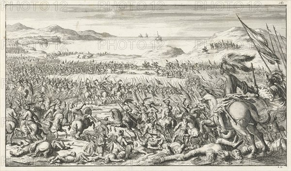 The Battle of Ascalon on August 12, 1099, 1683. Artist: Ten Hoorn, Timotheus (1644-1715)