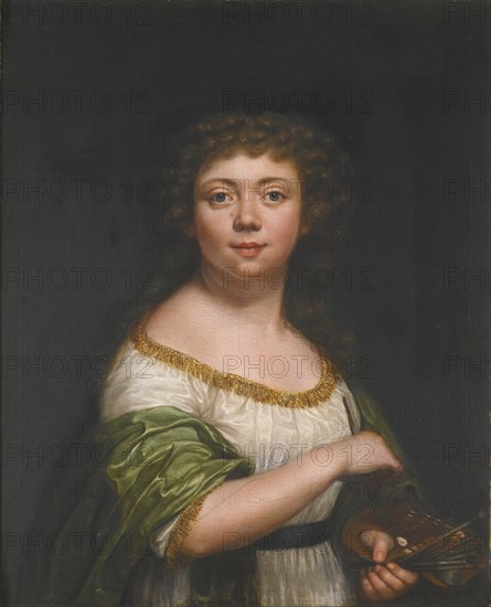 Self-portrait, aged twenty-one, 1793. Artist: Lisiewska, Friederike Julie (1772-1856)