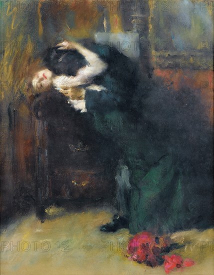 The Kiss. Artist: Alciati, Antonio Ambrogio (1878-1929)