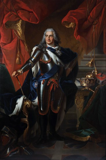 Portrait of Frederick Augustus of Poland and Saxony (1670-1733). Artist: Silvestre, Louis de, (Copy) (1675-1760)