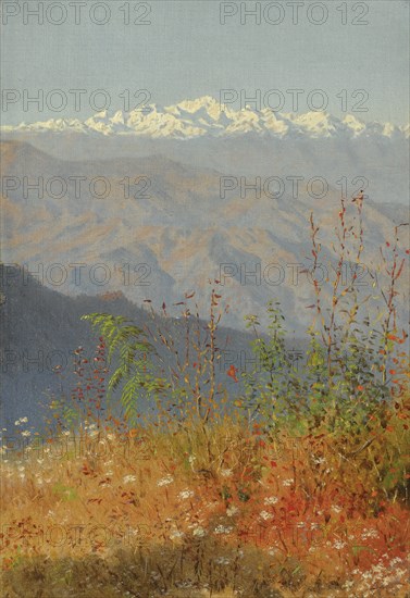 Sunset in the Himalayas, 1879. Artist: Vereshchagin, Vasili Vasilyevich (1842-1904)
