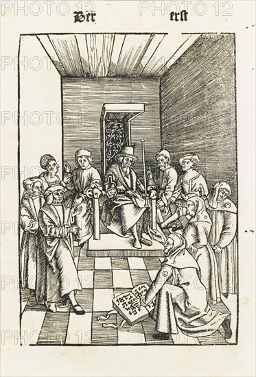 Jewish Oath (From the Laienspiegel, Augsburg), 1509. Artist: Tengler, Ulrich (ca 1441-1521/22)