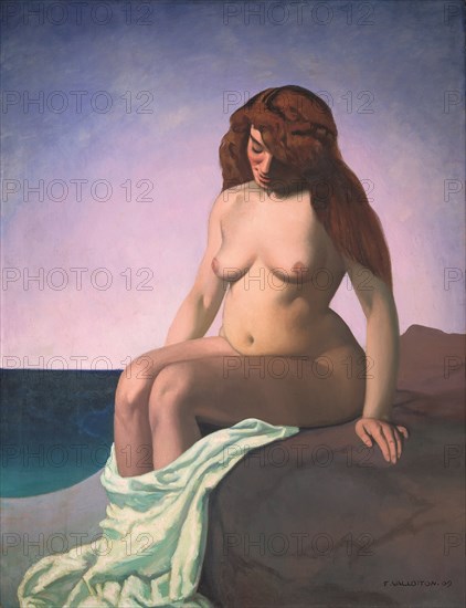 Baigneuse au rocher, 1909. Artist: Vallotton, Felix Edouard (1865-1925)