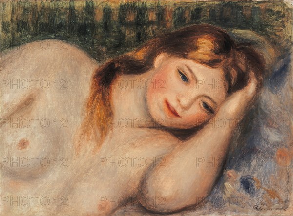 Nu (Jeune fille couchée en buste), 1905. Artist: Renoir, Pierre Auguste (1841-1919)