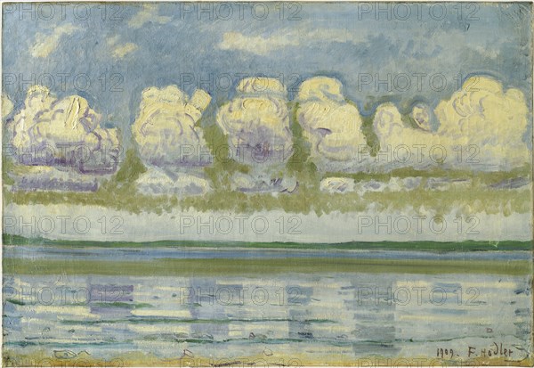 Lake Geneva with the Swiss Jura, 1909. Artist: Hodler, Ferdinand (1853-1918)