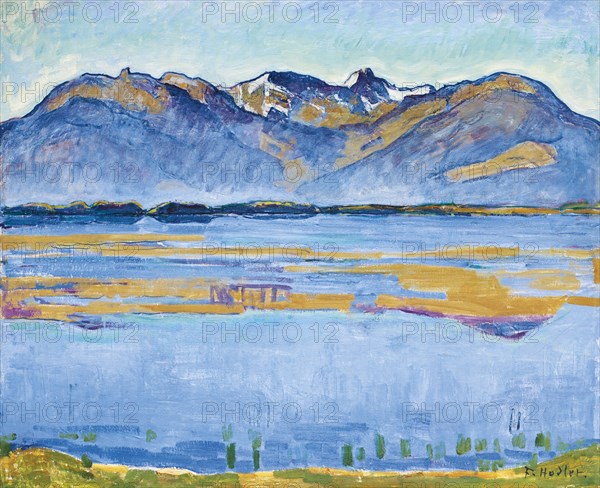 Montana landscape with Becs de Bosson and Vallon de Réchy, 1915. Artist: Hodler, Ferdinand (1853-1918)