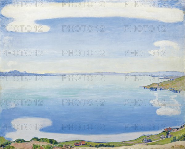 Lake Geneva seen from Chexbres, 1904. Artist: Hodler, Ferdinand (1853-1918)