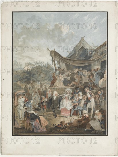 Le Menuet de la mariée (The Bride's Minuet), 1786. Artist: Debucourt, Philibert-Louis (1755-1832)