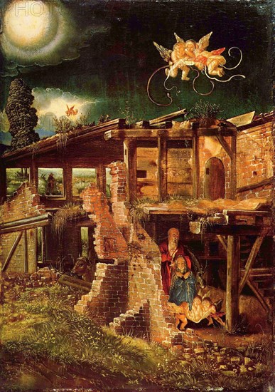 The Holy Night (The Nativity of Christ), c. 1513. Artist: Altdorfer, Albrecht (c. 1480-1538)