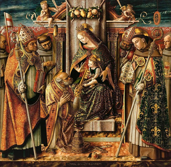 The Delivery of the Keys, c. 1490. Artist: Crivelli, Carlo (c. 1435-c. 1495)