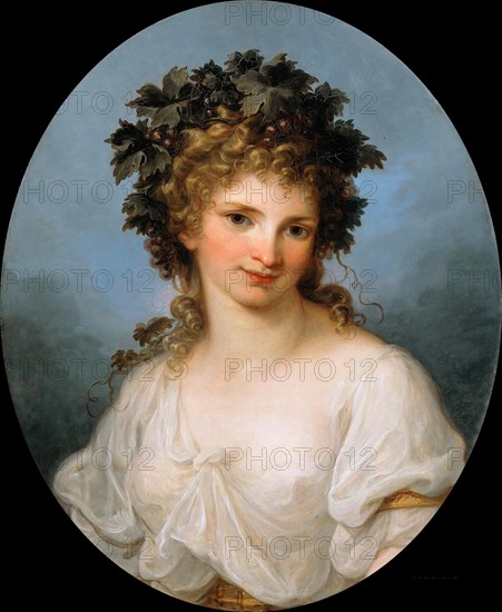 Self-portrait as Bacchante, before 1786. Artist: Kauffmann, Angelika (1741-1807)