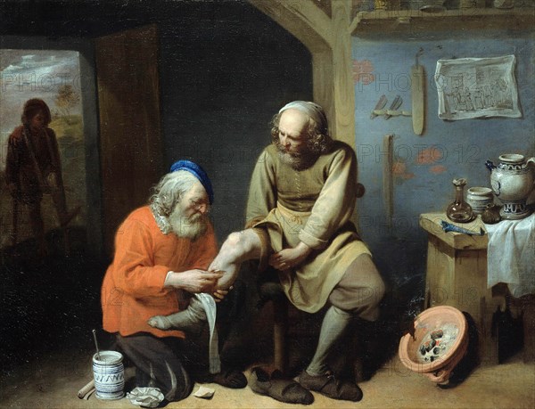 The Village Surgeon. Artist: Ryckaert (Rijckaert), David (1612-1661)
