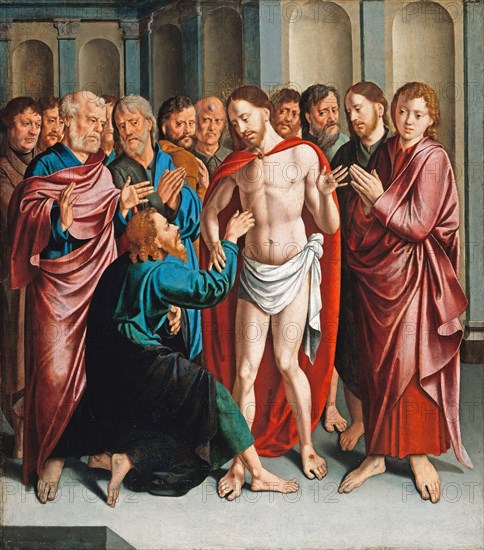 The Incredulity of Saint Thomas. Artist: Bruyn, Bartholomaeus (Barthel), the Elder (1493-1555)