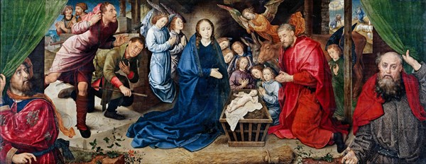 The Adoration of the Shepherds, c. 1480. Artist: Goes, Hugo, van der (1435-1482)