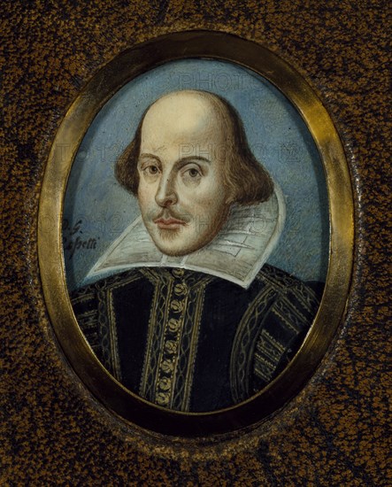 Portrait of William Shakespeare (1564-1616), ca 1865. Artist: Rossetti, Dante Gabriel (1828-1882)