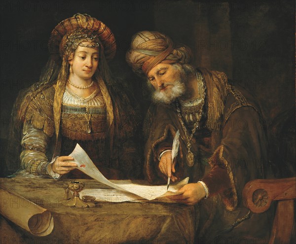 Esther and Mordechai, 1675. Artist: Gelder, Aert de (1645-1727)