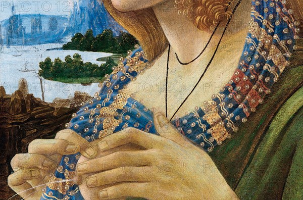 Allegorical Portrait of a Woman (Simonetta Vespucci). Detail, 1480-1490