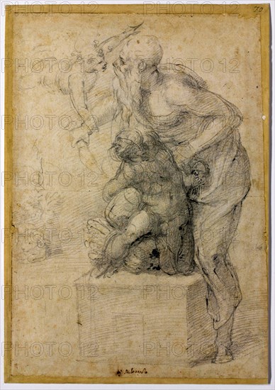 The Sacrifice of Isaac, c.1535. Artist: Buonarroti, Michelangelo (1475-1564)