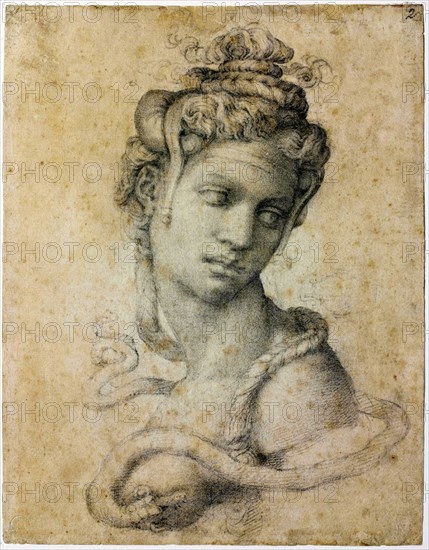 Cleopatra, c.1535. Artist: Buonarroti, Michelangelo (1475-1564)