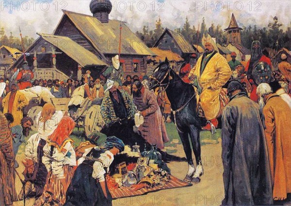 The Baskaks, 1909. Artist: Ivanov, Sergei Vasilyevich (1864-1910)