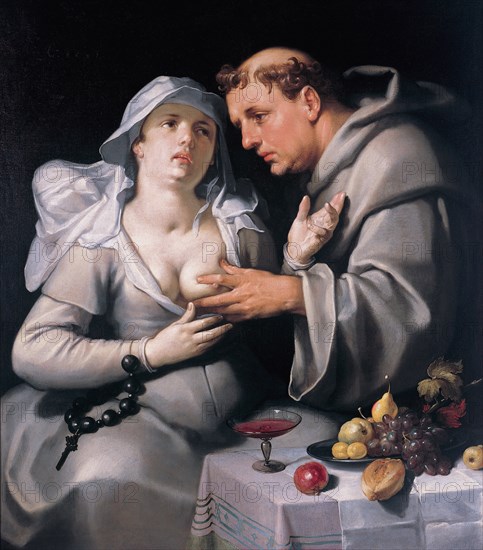 A monk and a nun, 1591. Artist: Haarlem, Cornelis Cornelisz., van (1562-1638)