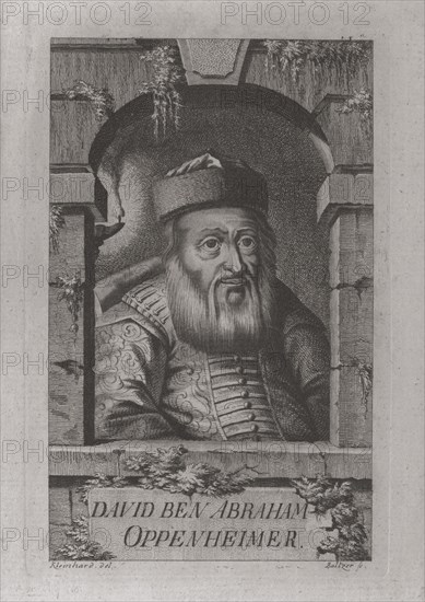 Portrait of David Oppenheim (1664-1736), chief rabbi of Prague, 1773. Artist: Balzer, Johann (1738-1799)