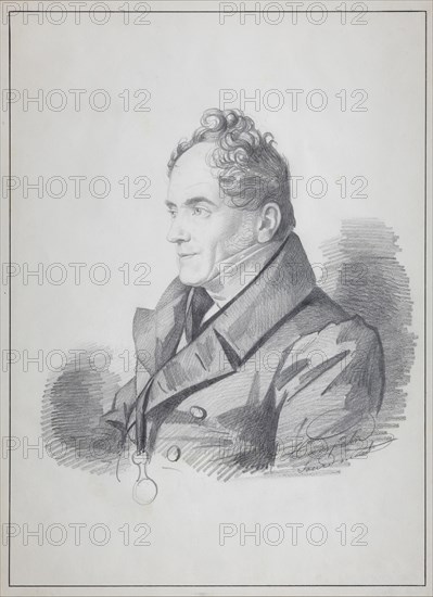 Portrait of Count Viktor Pavlovich Kochubey (1768-1834), Imperial Chancellor of Russia, c. 1832. Artist: Hampeln, Carl, von (1794-after 1880)