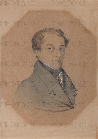 Portrait of Kondraty Fyodorovich Ryleyev (1795-1826), First quarter of 19th century. Artist: Anonymous