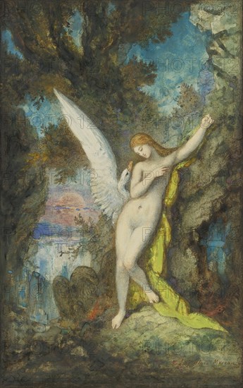 Leda and the Swan. Artist: Moreau, Gustave (1826-1898)