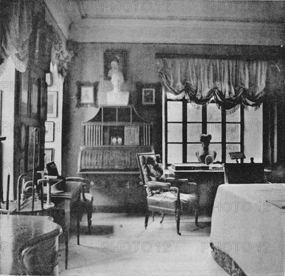 Ostafyevo Estate. The Karamzin Room, End of 19th century. Artist: Anonymous
