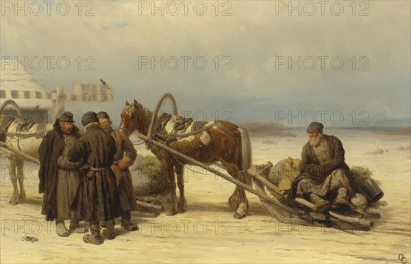 At the Gates. Artist: Sokolov, Pyotr Petrovich (1821-1899)