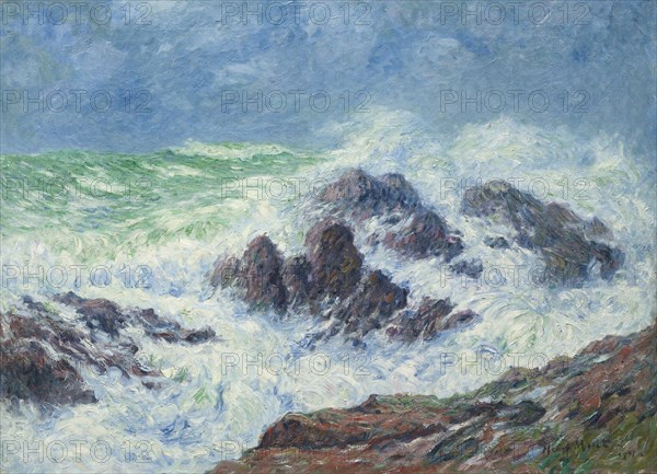 Heavy Weather at Saint Grenoble, Pointe de Penmarch, 1905. Artist: Moret, Henry (1856-1913)