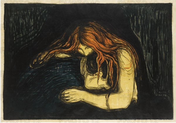 The Vampire II, 1895-1900. Artist: Munch, Edvard (1863-1944)