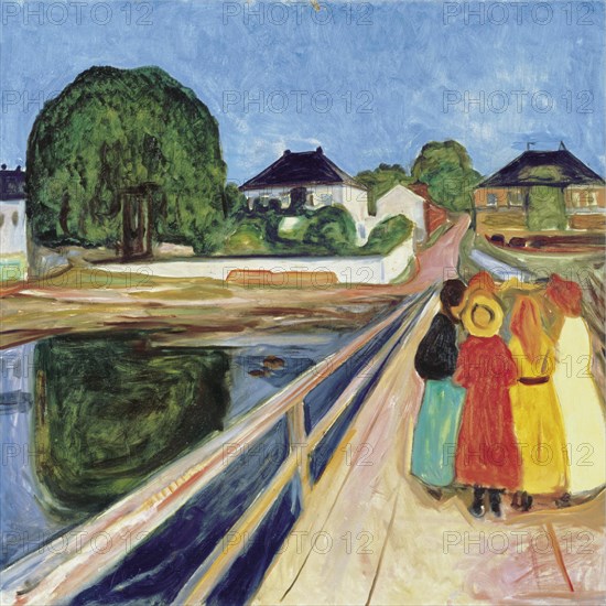 Girls on the bridge, 1902. Artist: Munch, Edvard (1863-1944)
