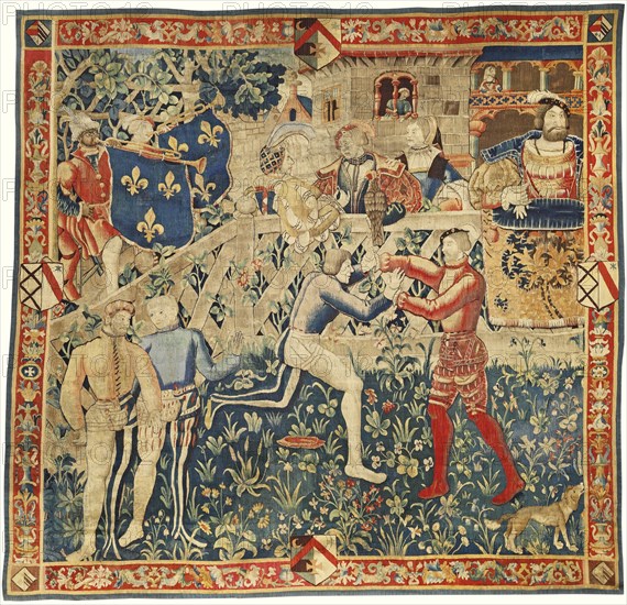 The Meeting of Kings Henry VIII and King Francis I (Tapestry), c. 1520. Artist: West European Applied Art