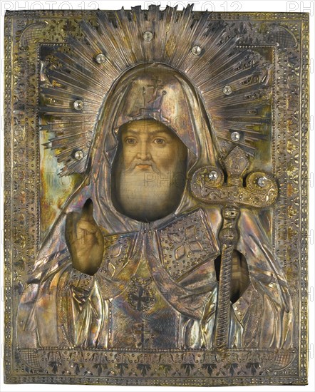 Saint Mitrofan of Voronezh, 1835. Artist: Borodulin, Michail Vasilyevich (?-1859)